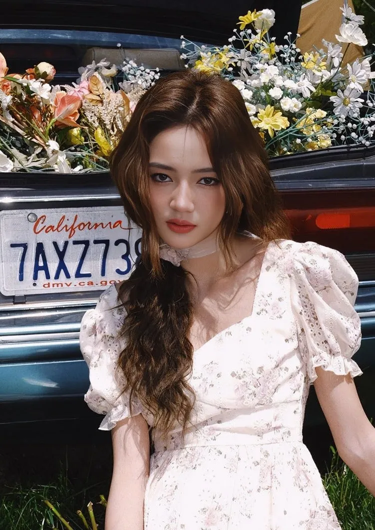 FLORAL PUFF SLEEVE DRESS