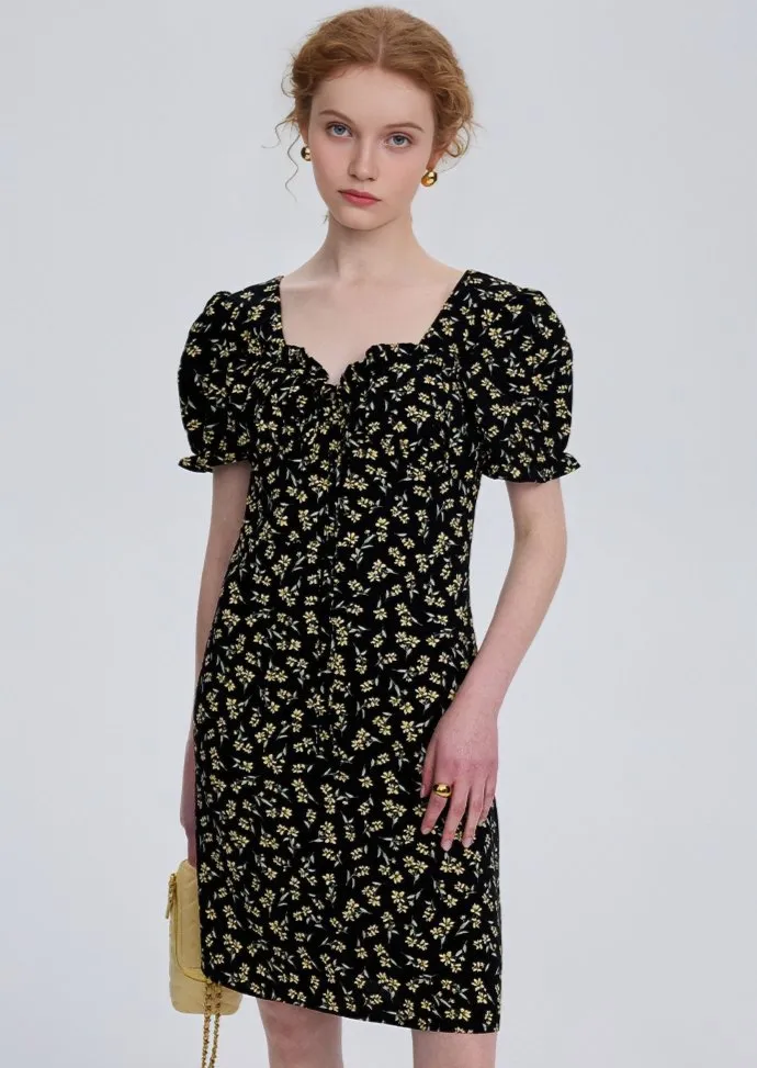 FLORAL SHORT DRESS