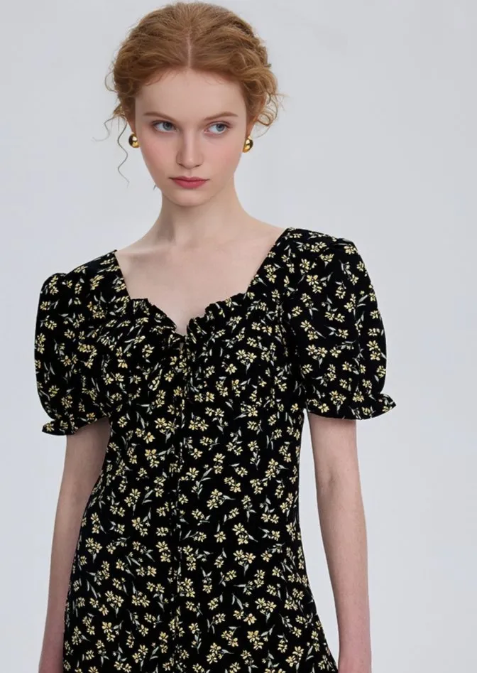 FLORAL SHORT DRESS