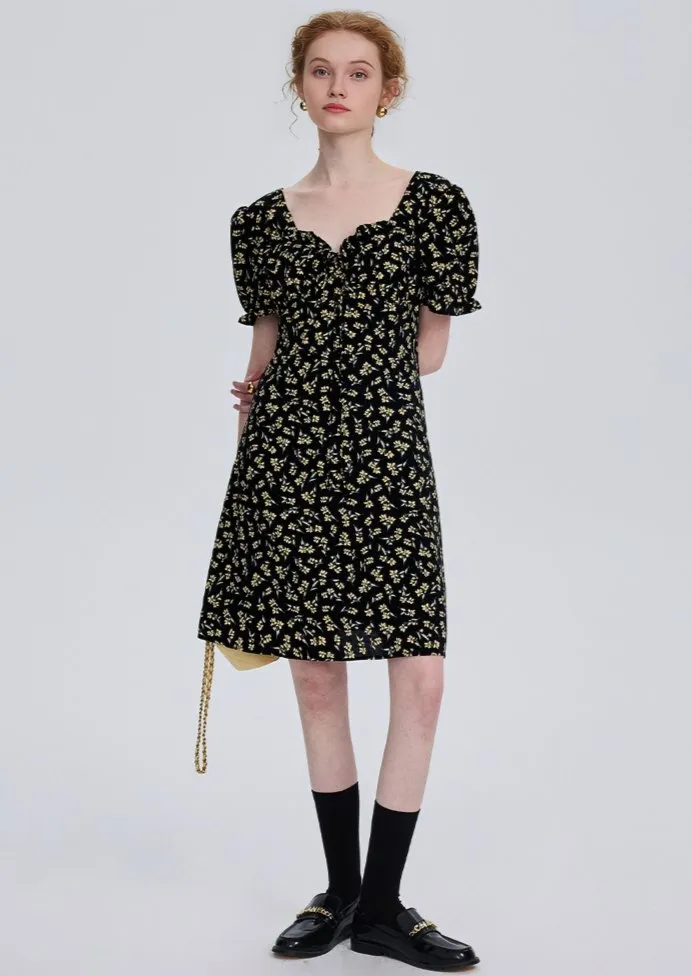 FLORAL SHORT DRESS