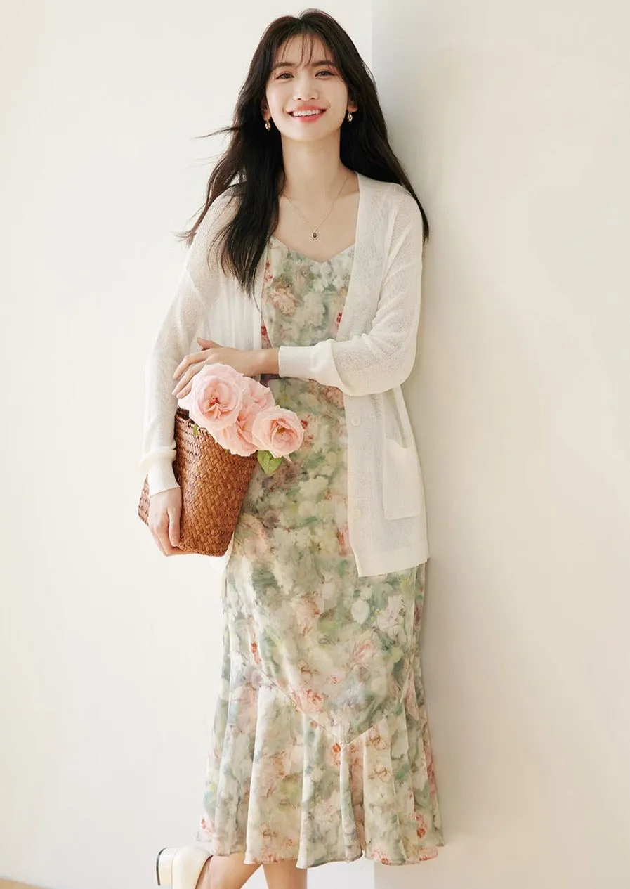 FLORAL SPRING MERMAID DRESS