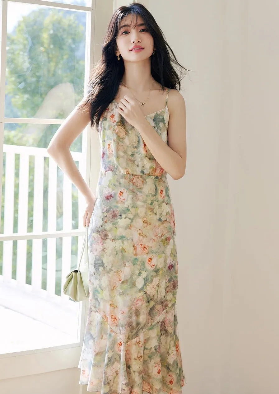 FLORAL SPRING MERMAID DRESS