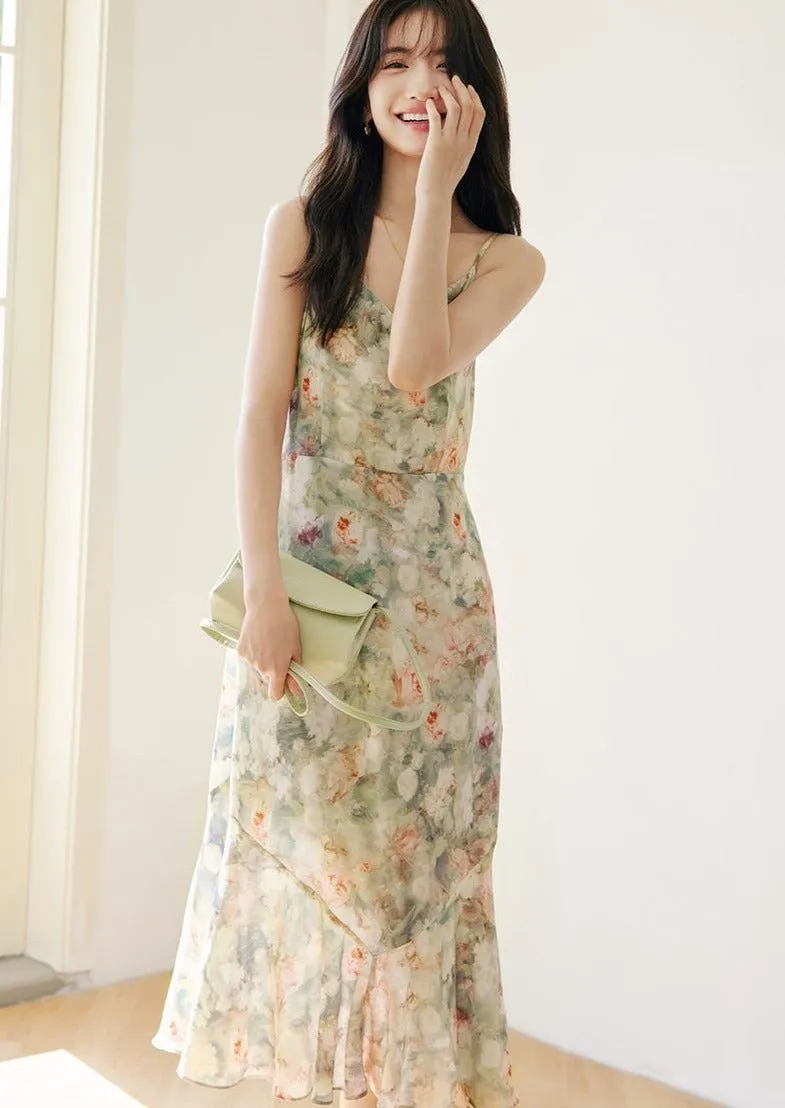 FLORAL SPRING MERMAID DRESS