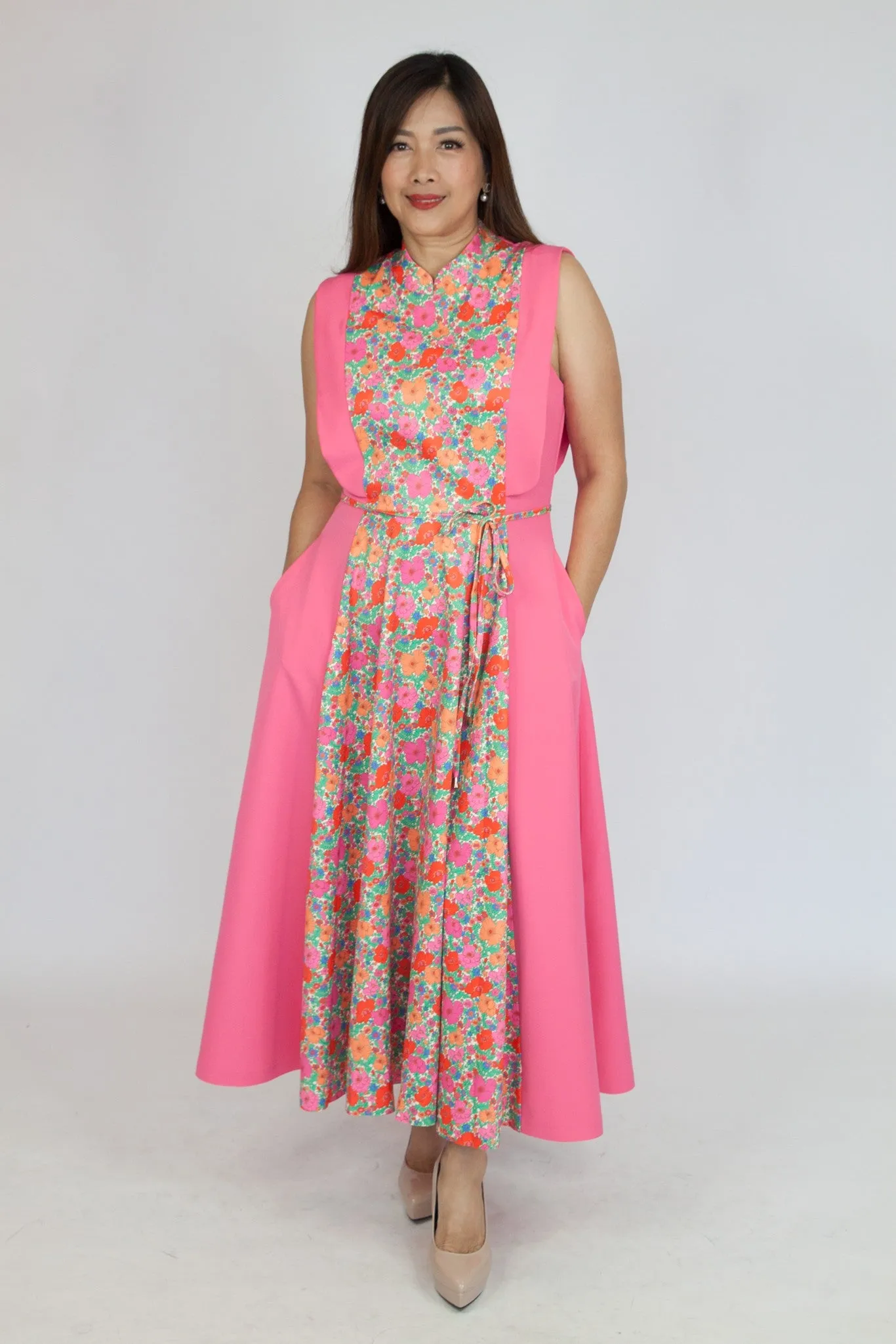 Flowy Floral Gardenia Dress