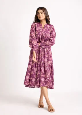 Flowy Tier Pink Dress