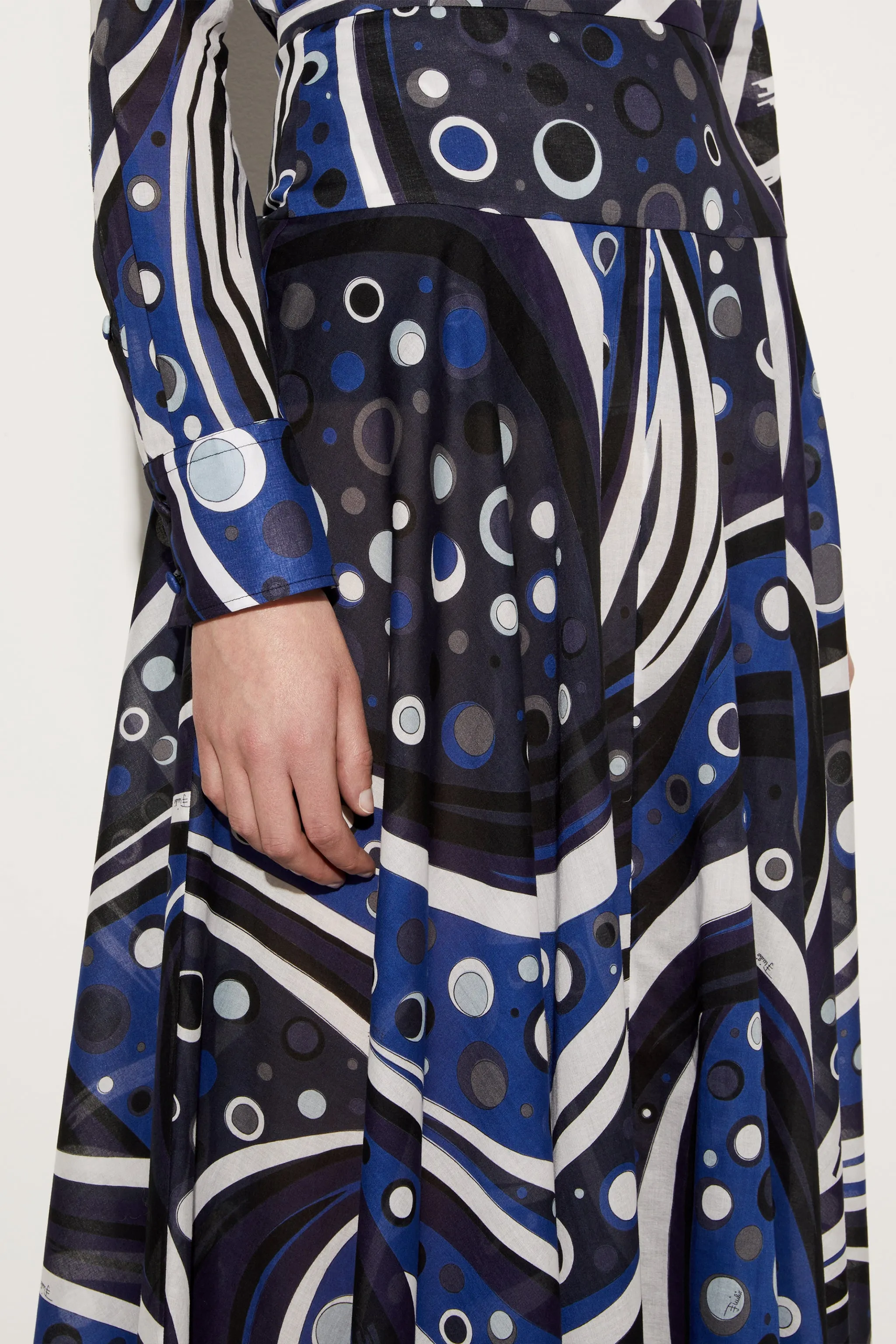 Fontane-Print Cotton Skirt
