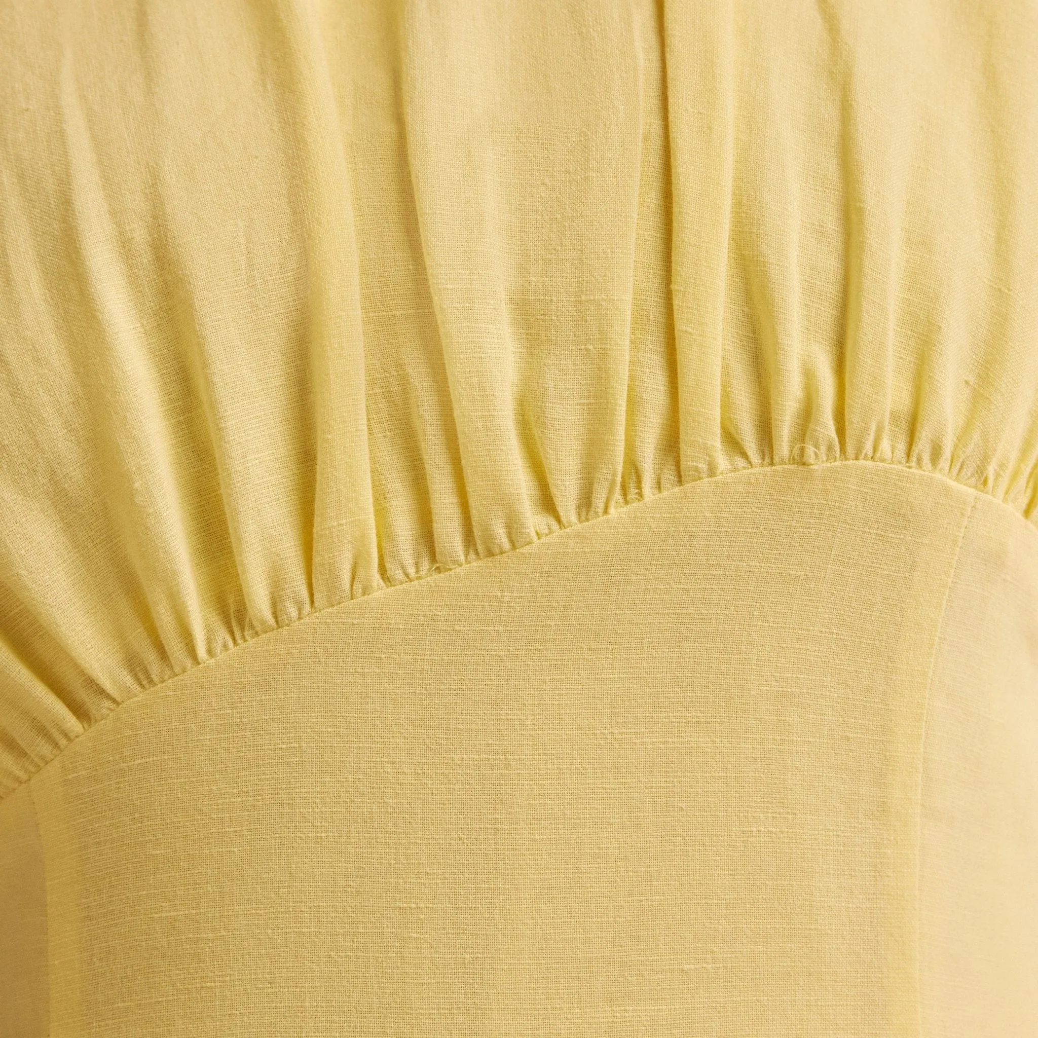 Gathered Waist A-Line Maxi Dress