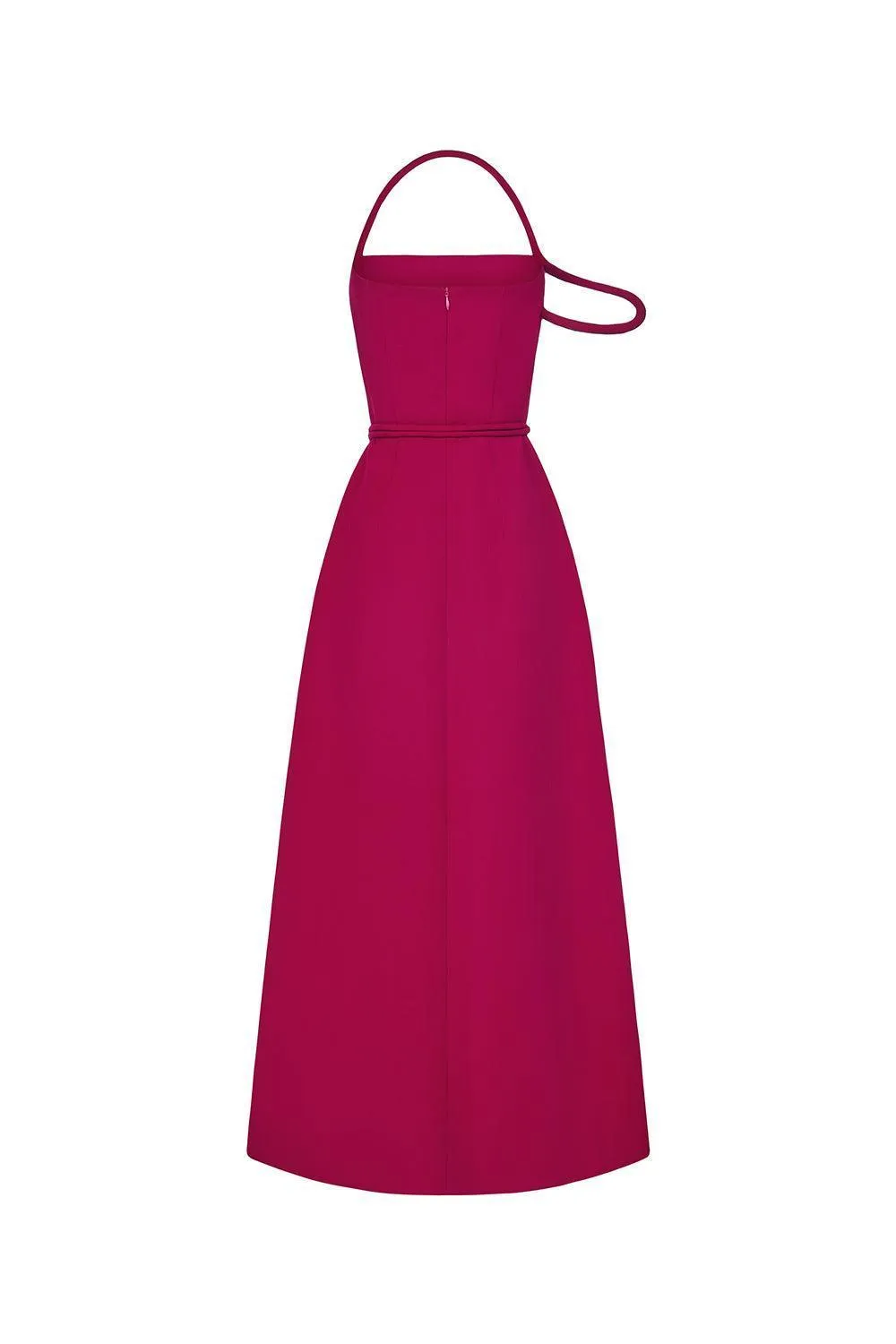 Giang Son A-line Halter Neck Cotton Rayon Floor Length Dress