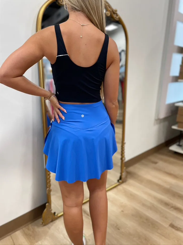Halara Everyday Softlyzero Crossover Tennis Skirt Blue