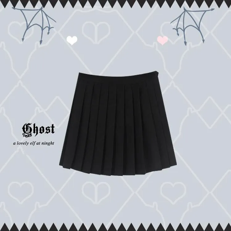 Halloween Gothic Baseball Jacket Little Ghost Coat Blouse