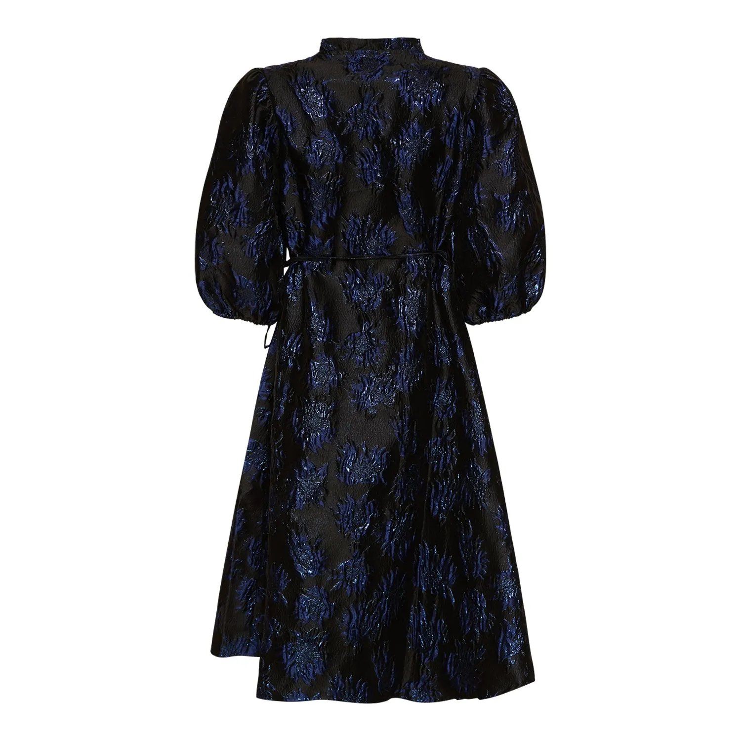 Jessa Wrap Dress - Blk/Blu Mix