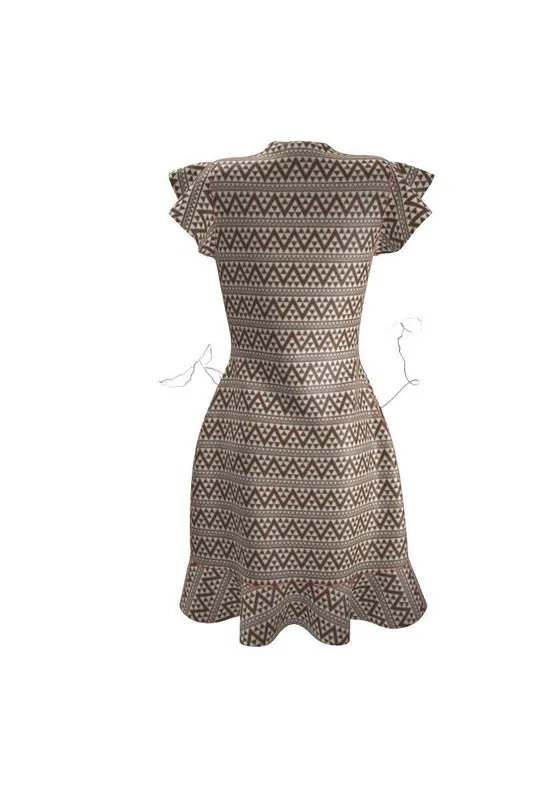 Mocha Aztec Tea Dress