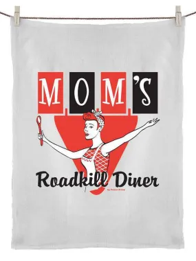 MOM'S ROADKILL DINER Tea Towel