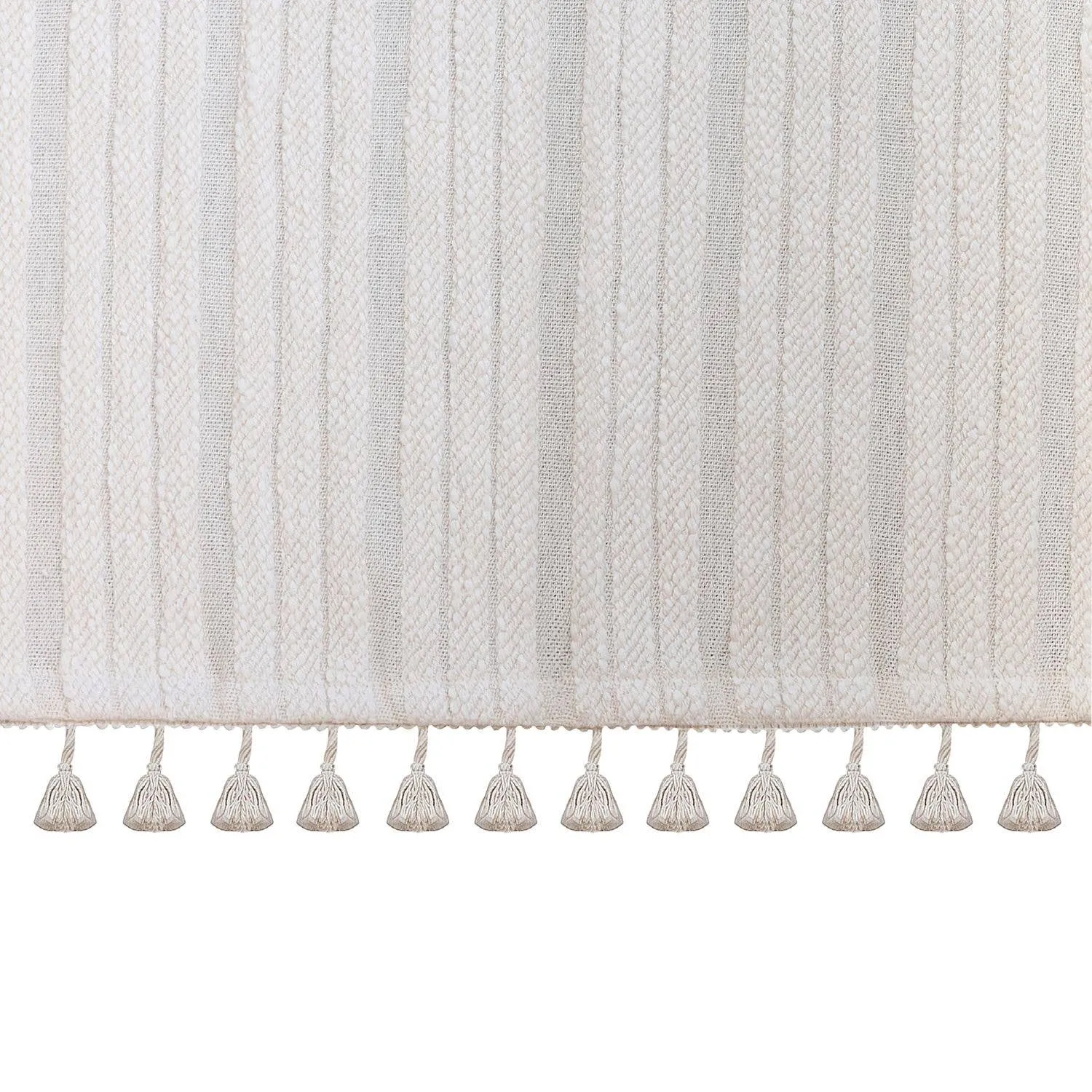 Natural Boho Fringe Crib Skirt