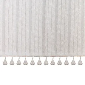 Natural Boho Fringe Crib Skirt