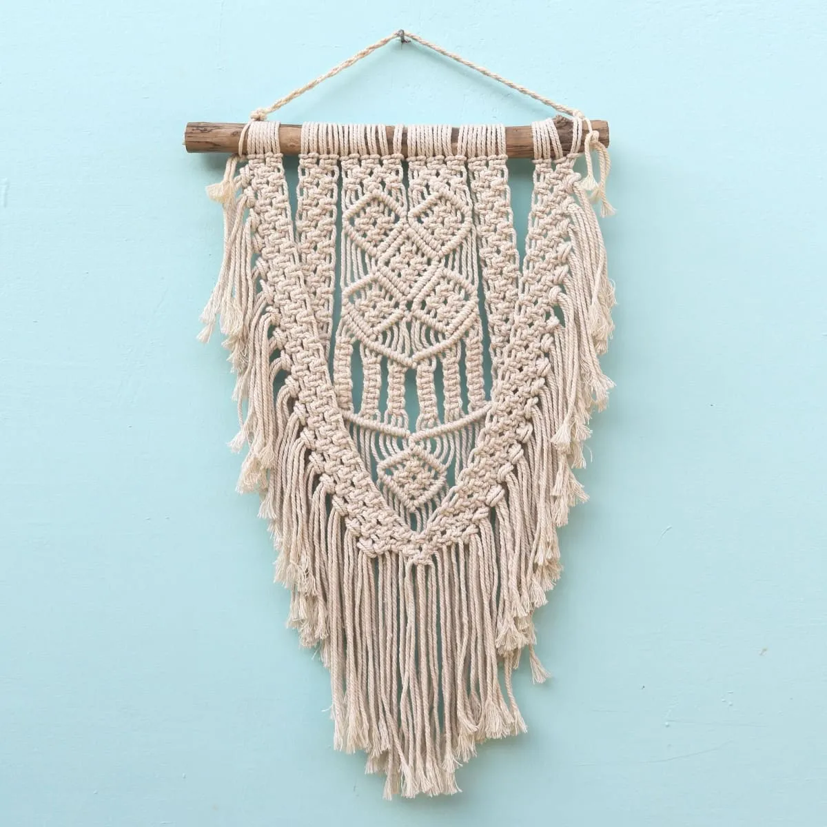 Novica Dawn In Tegalalang Cotton Macrame Wall Hanging