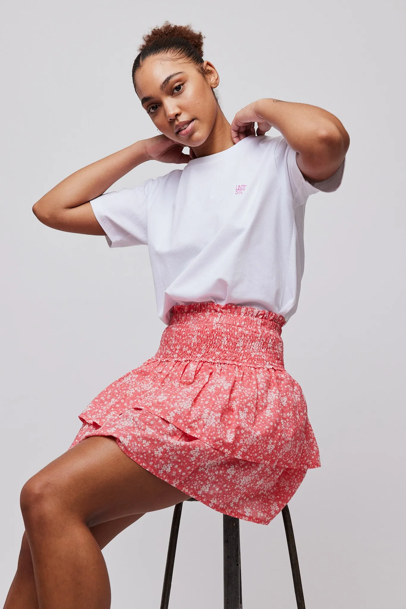 Olivia Skirt - Teaberry Flower