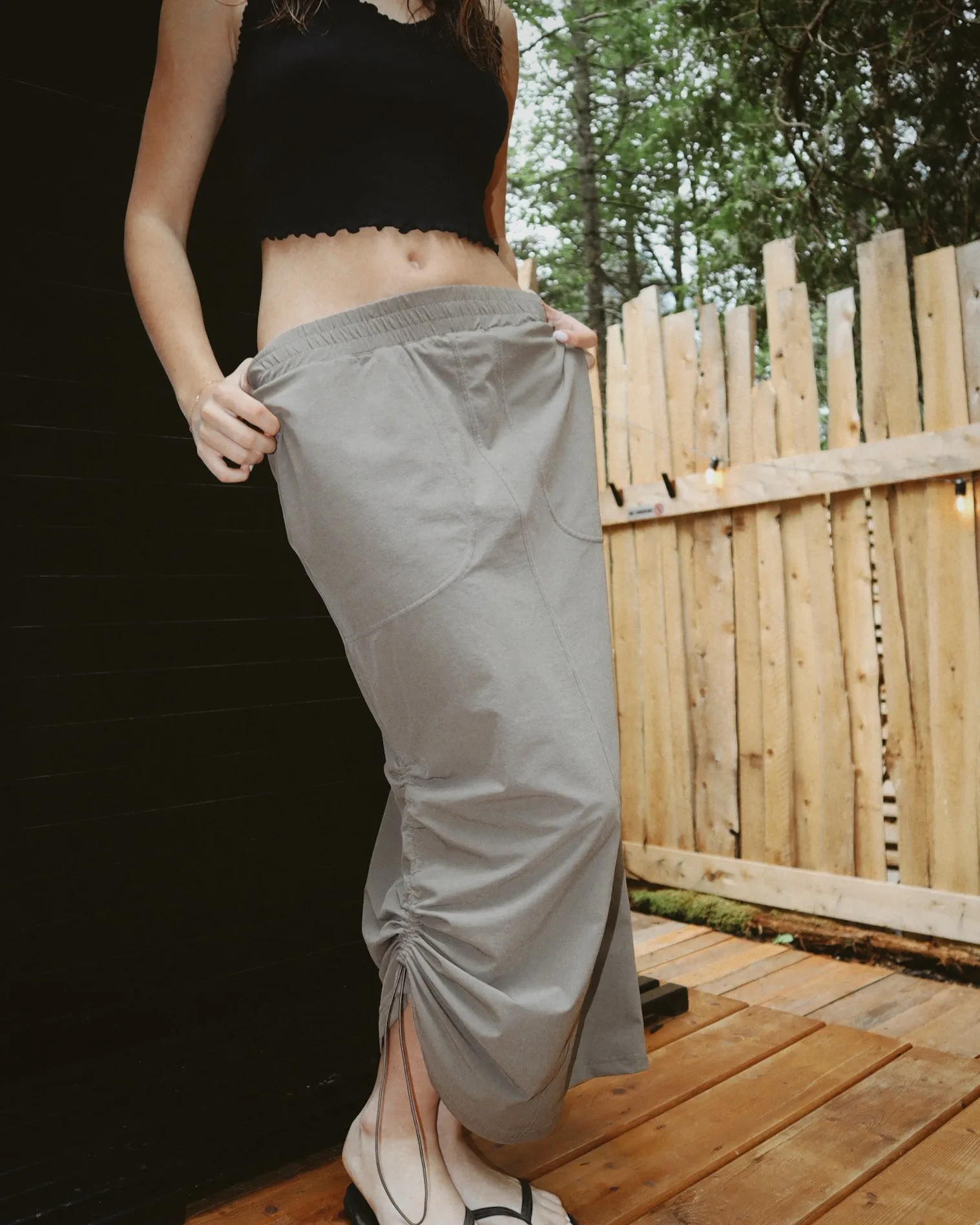 ON THE RISE CARGO SKIRT (OLIVE)