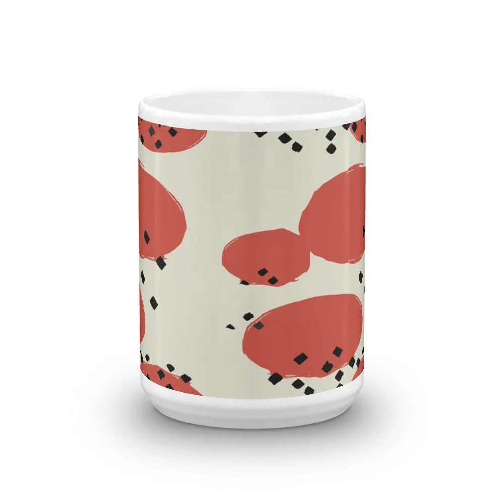 Orange Retro Geometric Coffee Mug
