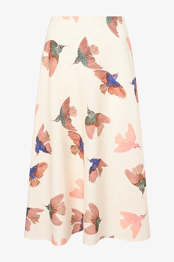 Orchard Skirt - Airy Cotton :: Hummingbird Print