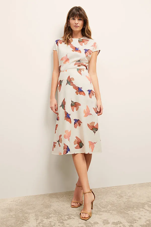 Orchard Skirt - Airy Cotton :: Hummingbird Print