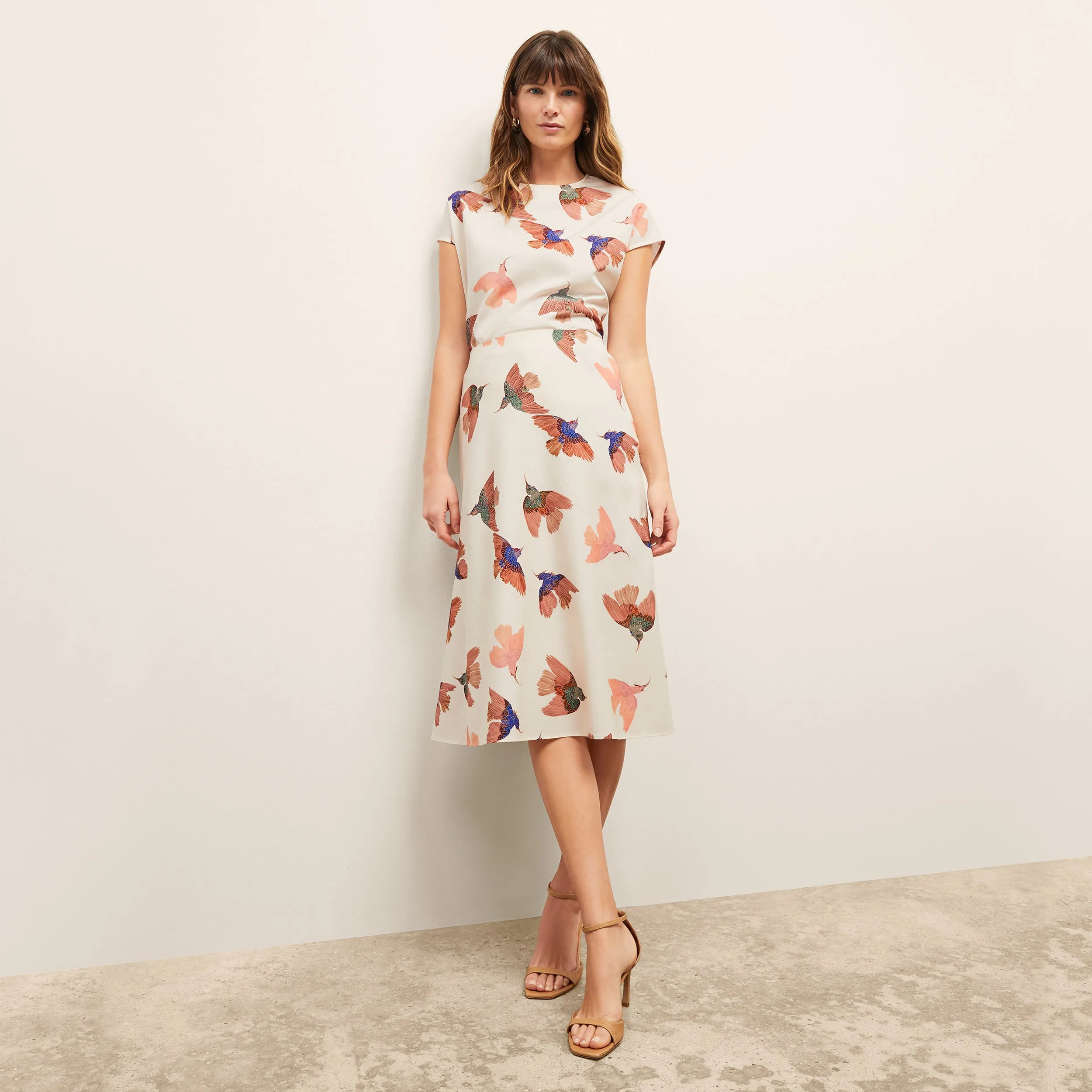 Orchard Skirt - Airy Cotton :: Hummingbird Print
