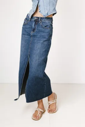 Paydrie Denim Maxi Skirt - FINAL SALE