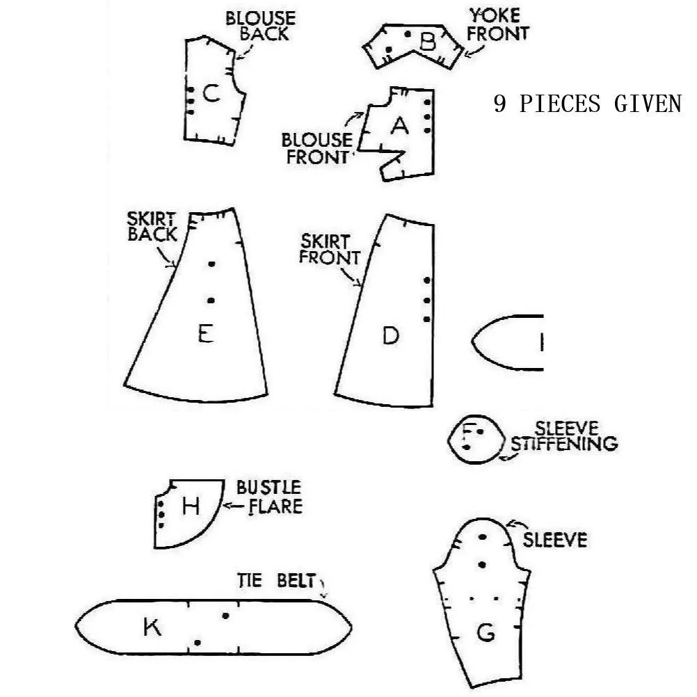 PDF - 1940's Sewing Pattern: Elegant Tea Dress - Bust 32” (81.3cm) - Instantly  Print at Home