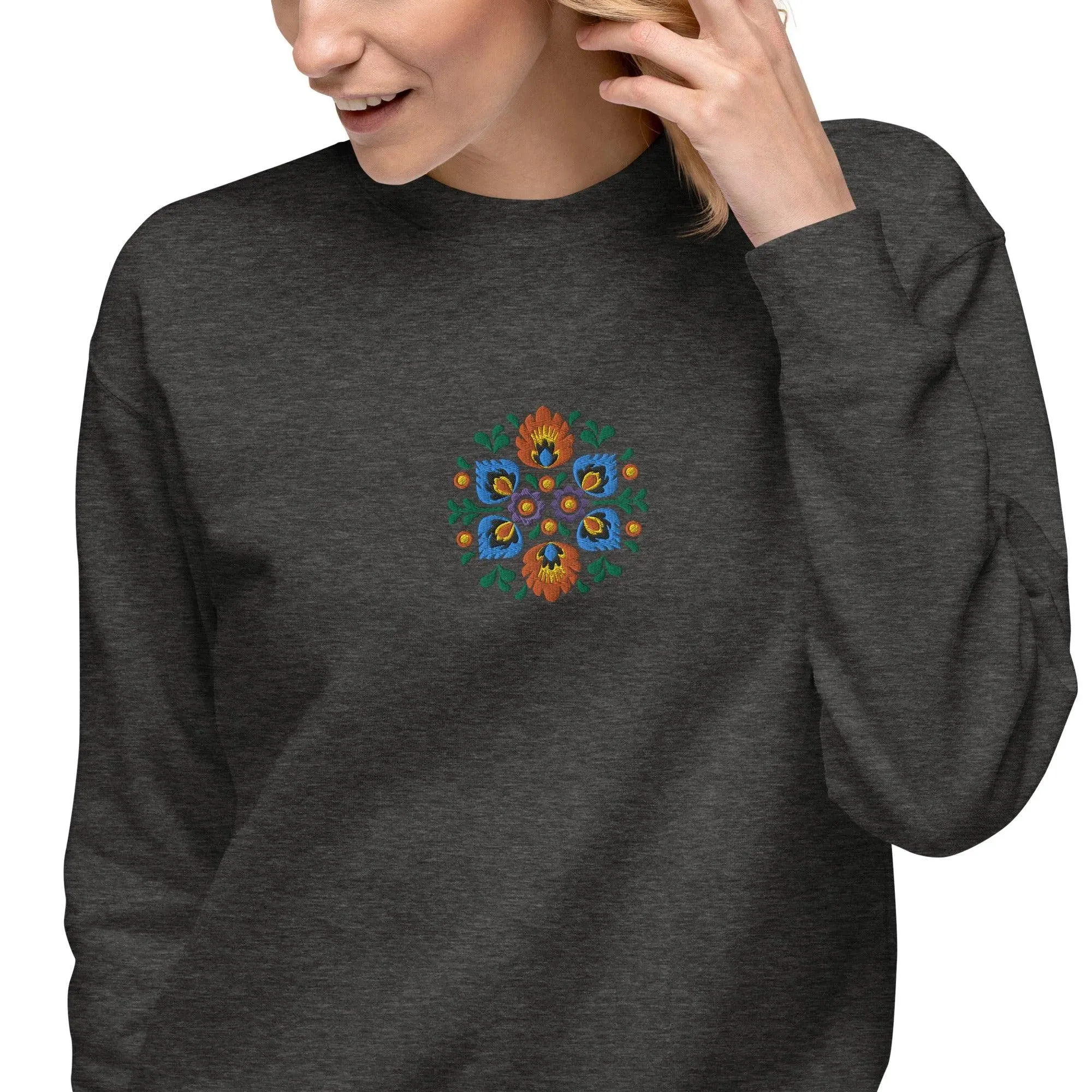 Polish Wycinanki Embroidered Sweatshirt