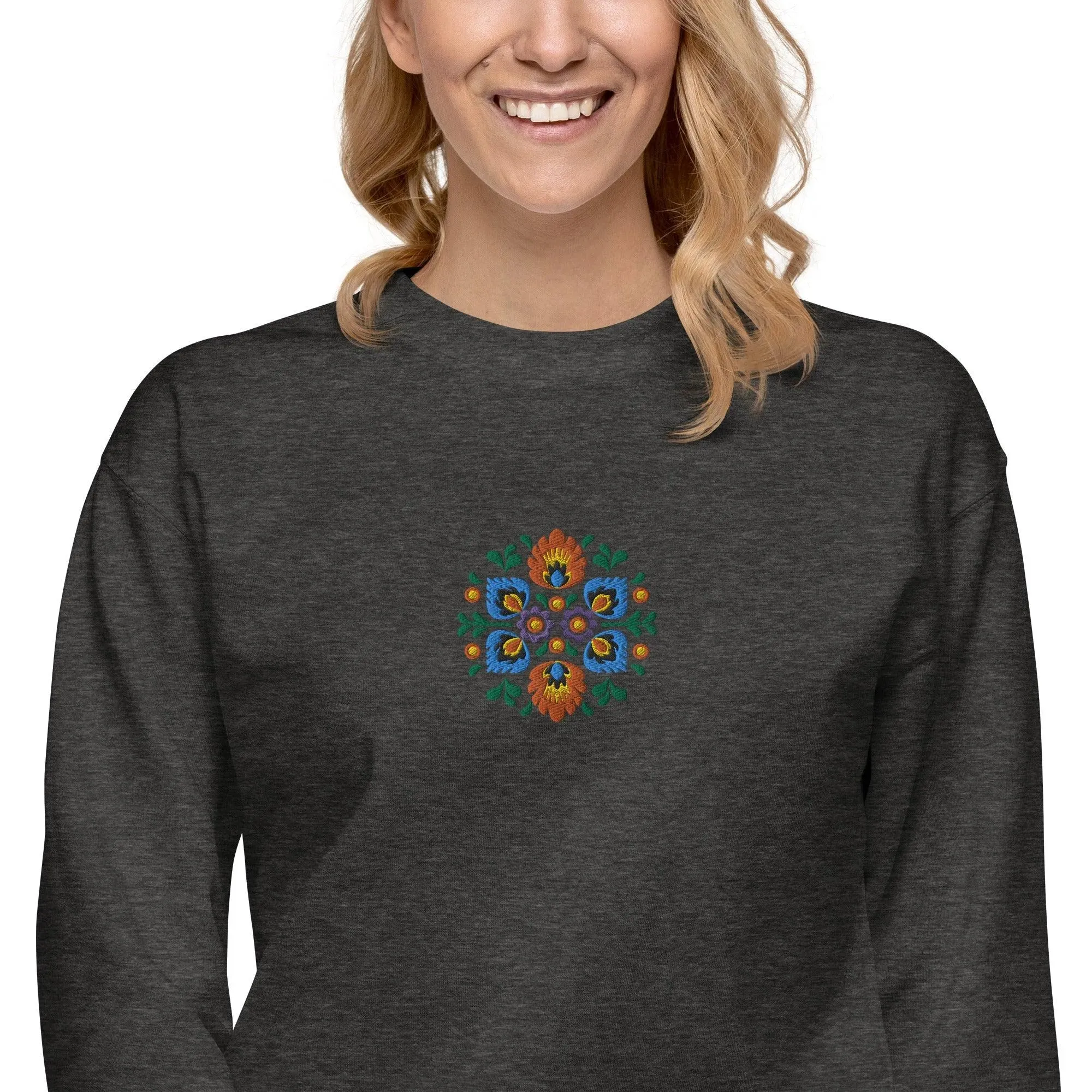 Polish Wycinanki Embroidered Sweatshirt