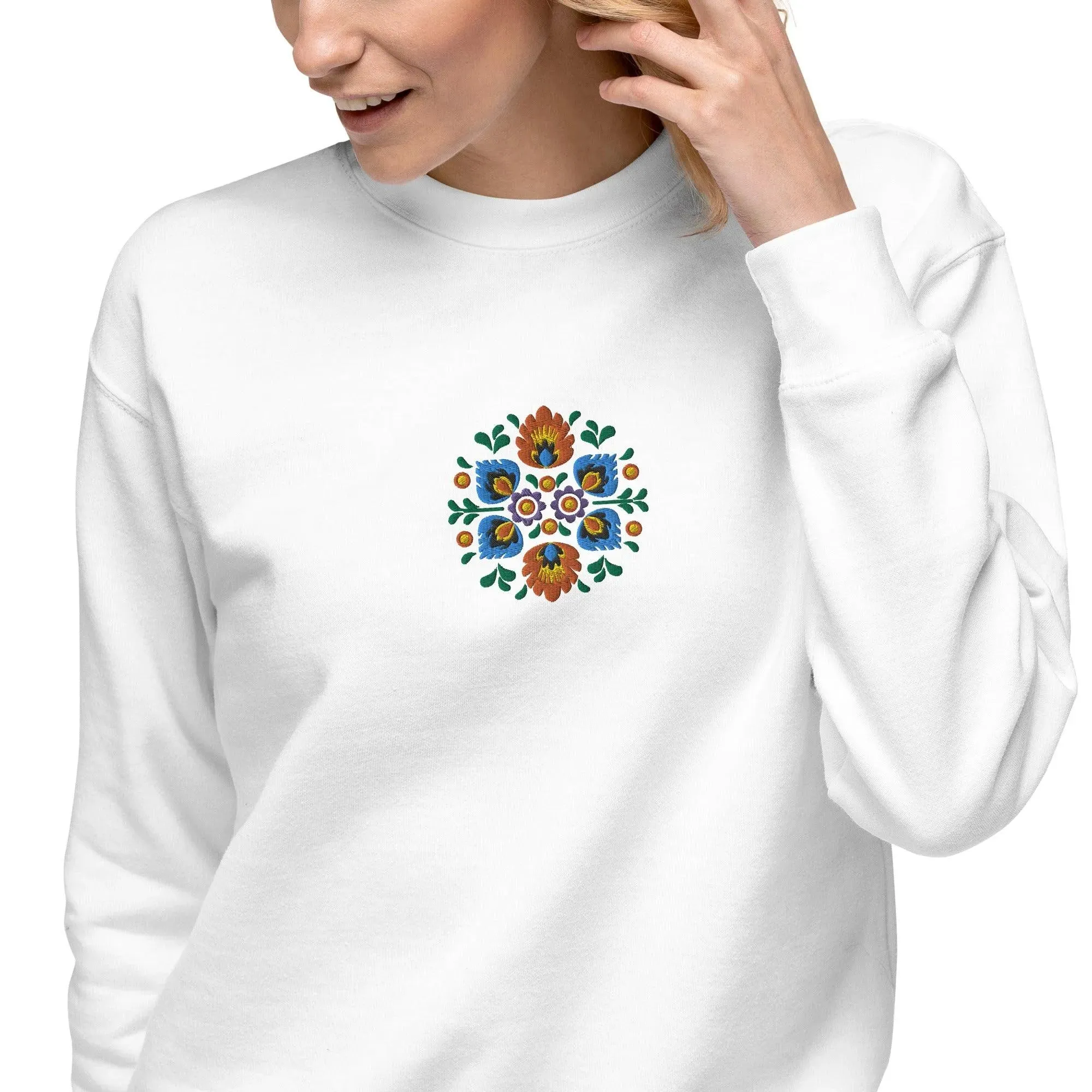 Polish Wycinanki Embroidered Sweatshirt