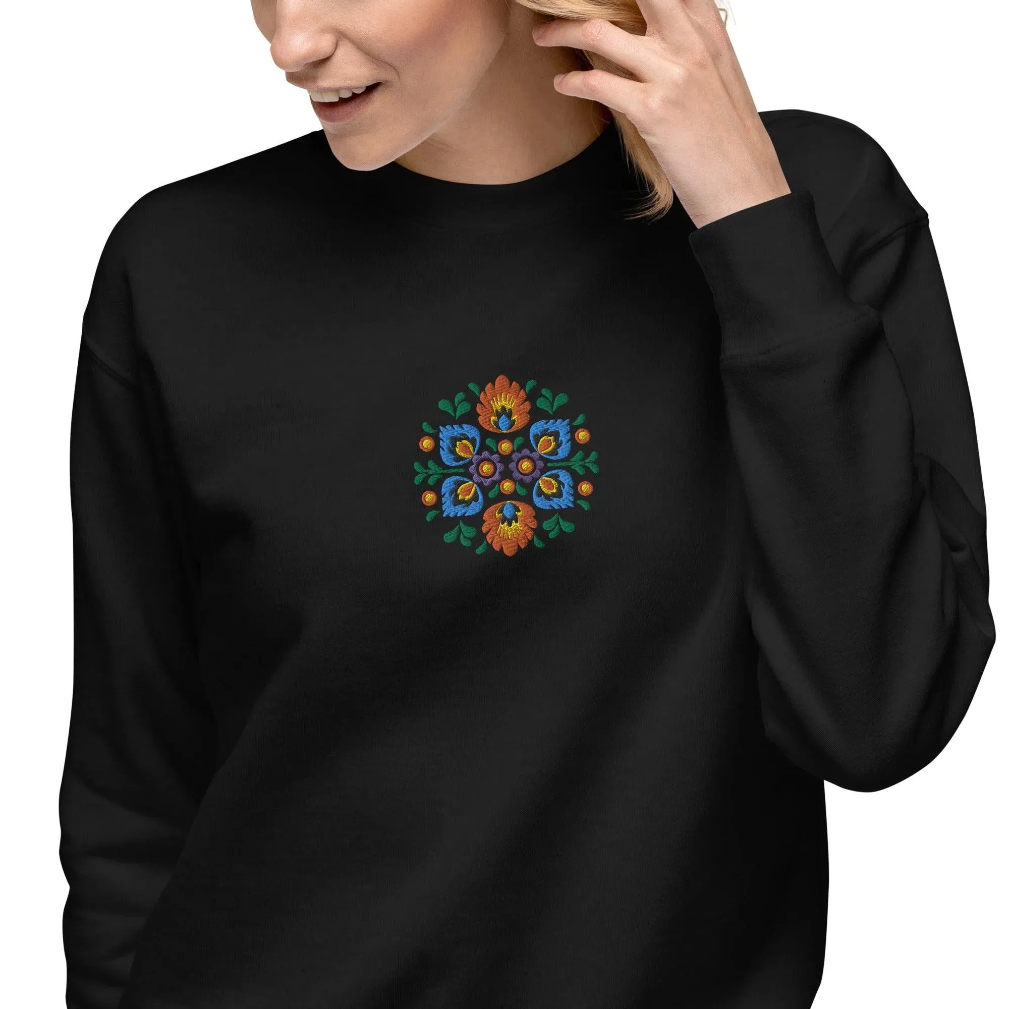 Polish Wycinanki Embroidered Sweatshirt