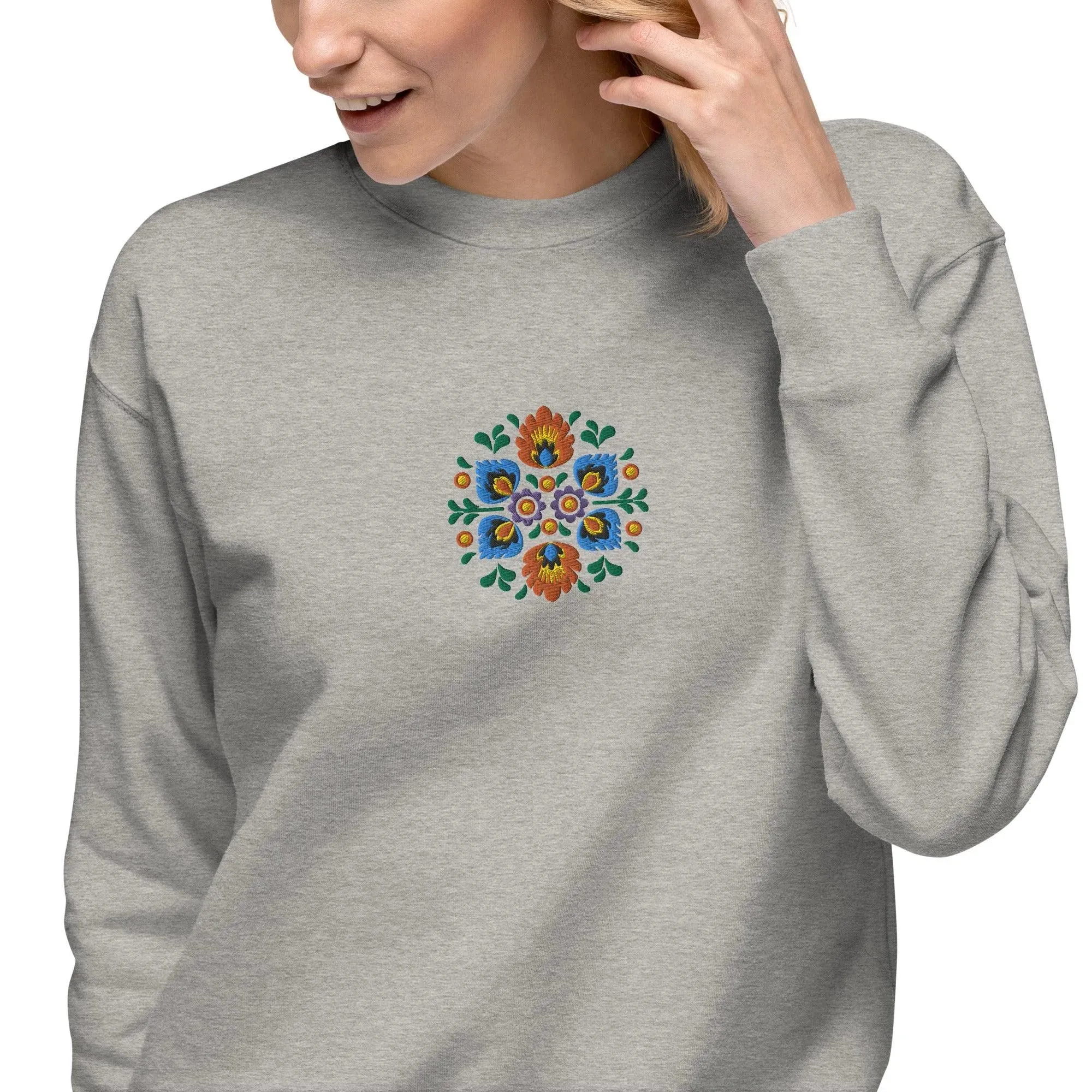 Polish Wycinanki Embroidered Sweatshirt
