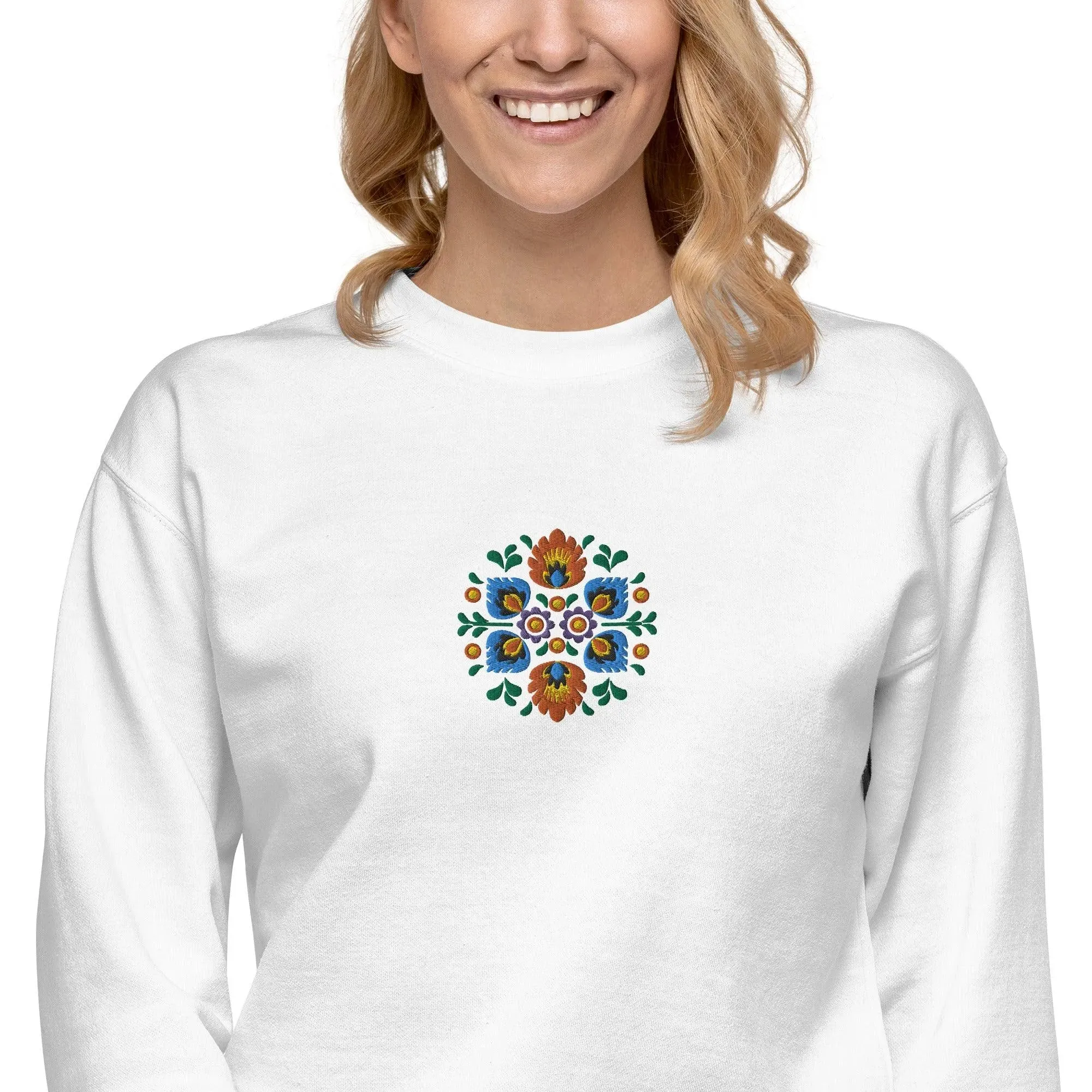 Polish Wycinanki Embroidered Sweatshirt