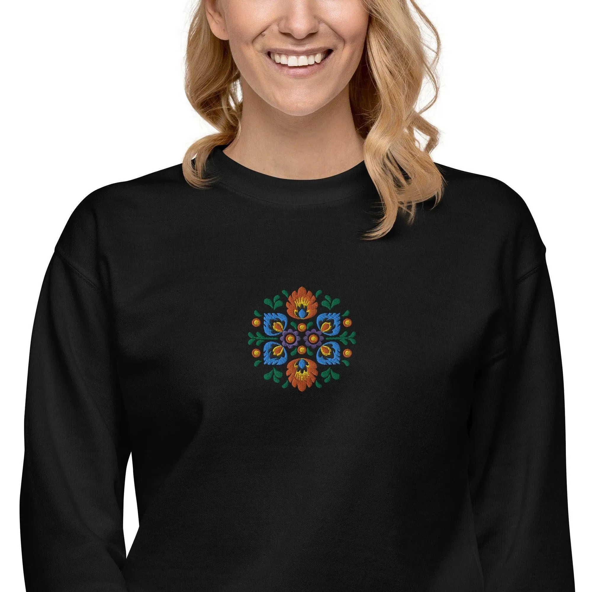 Polish Wycinanki Embroidered Sweatshirt