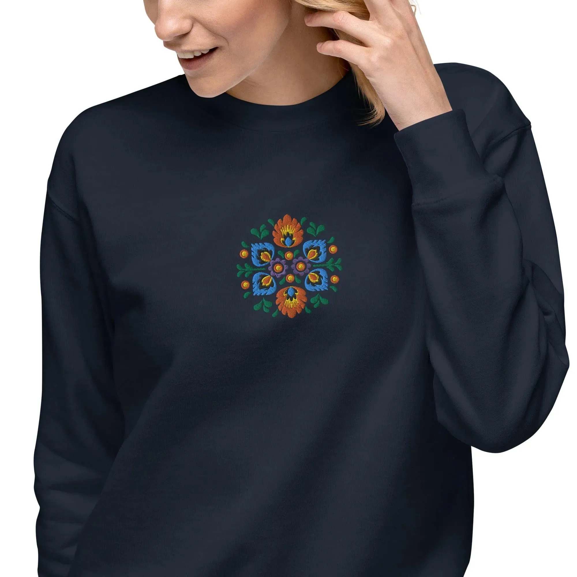Polish Wycinanki Embroidered Sweatshirt