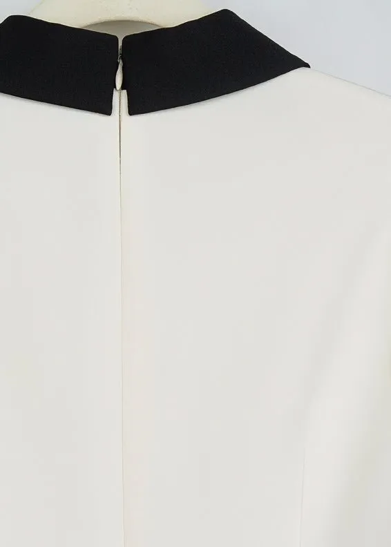 POLO COLLAR CHIFFON DRESS