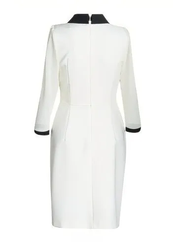 POLO COLLAR CHIFFON DRESS