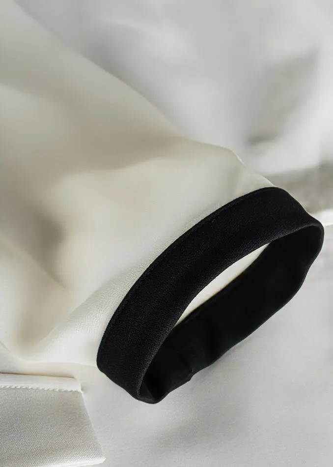 POLO COLLAR CHIFFON DRESS