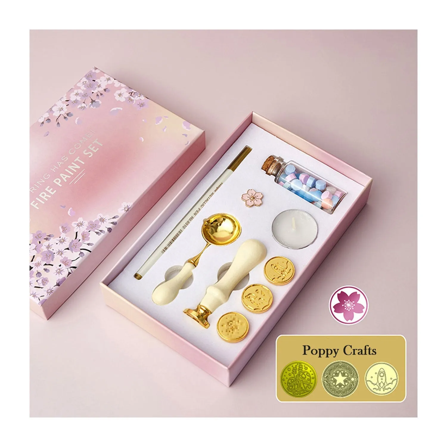 Poppy Crafts Gift Box Wax Seal Kit #25*