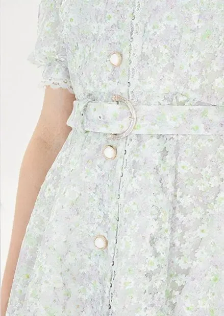 PUFF SLEEVE FRENCH DIT DRESS