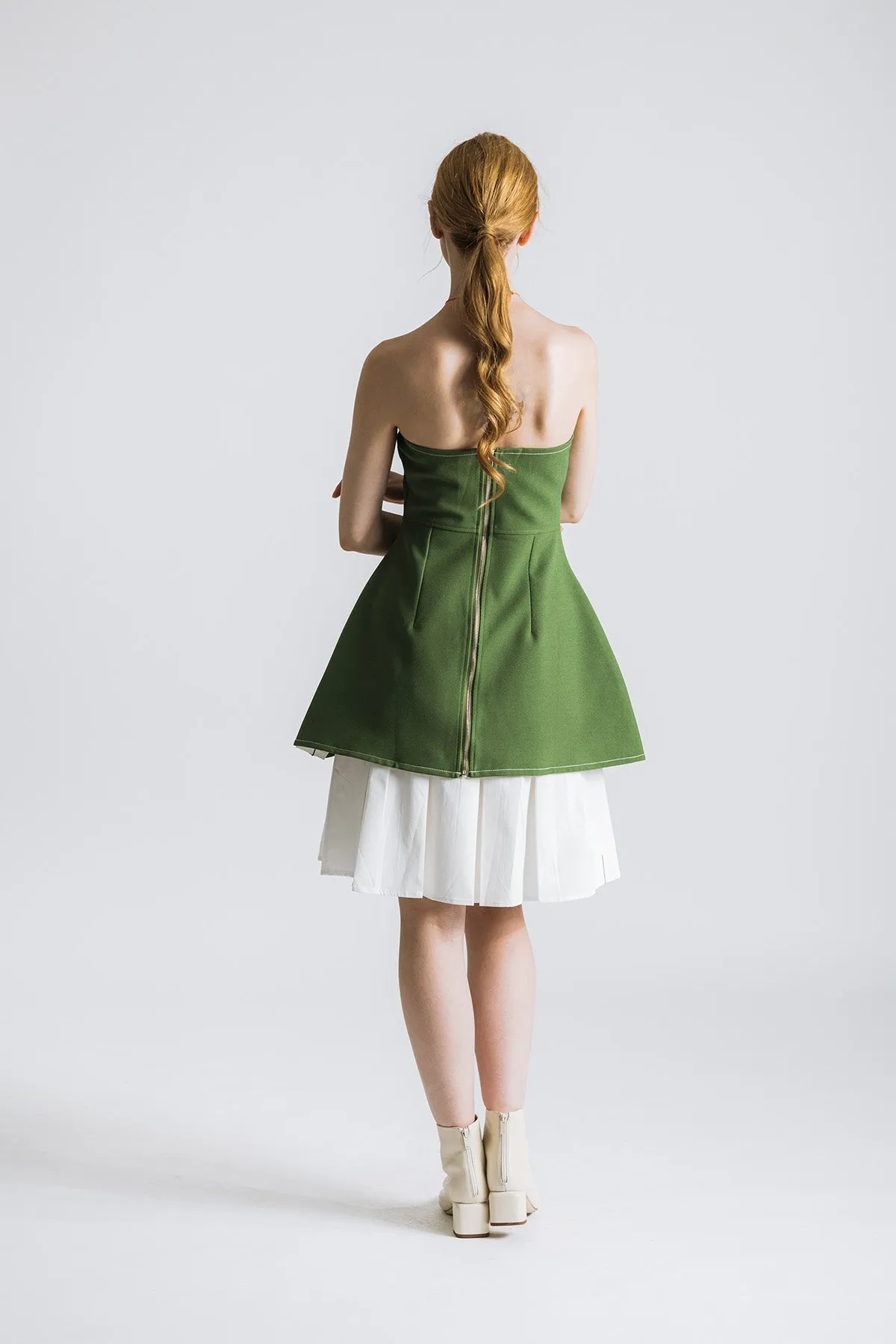 Reaffa Strapless Tube Short Dress