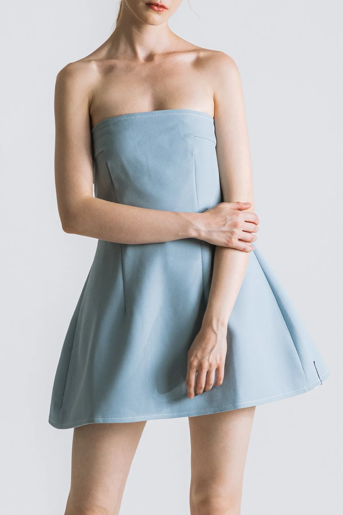 Reaffa Strapless Tube Short Dress