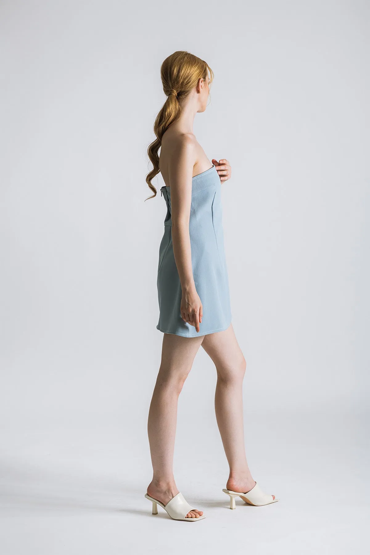 Reaffa Strapless Tube Short Dress