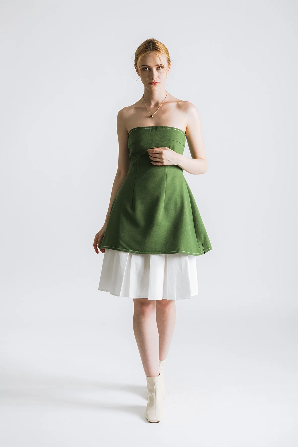 Reaffa Strapless Tube Short Dress