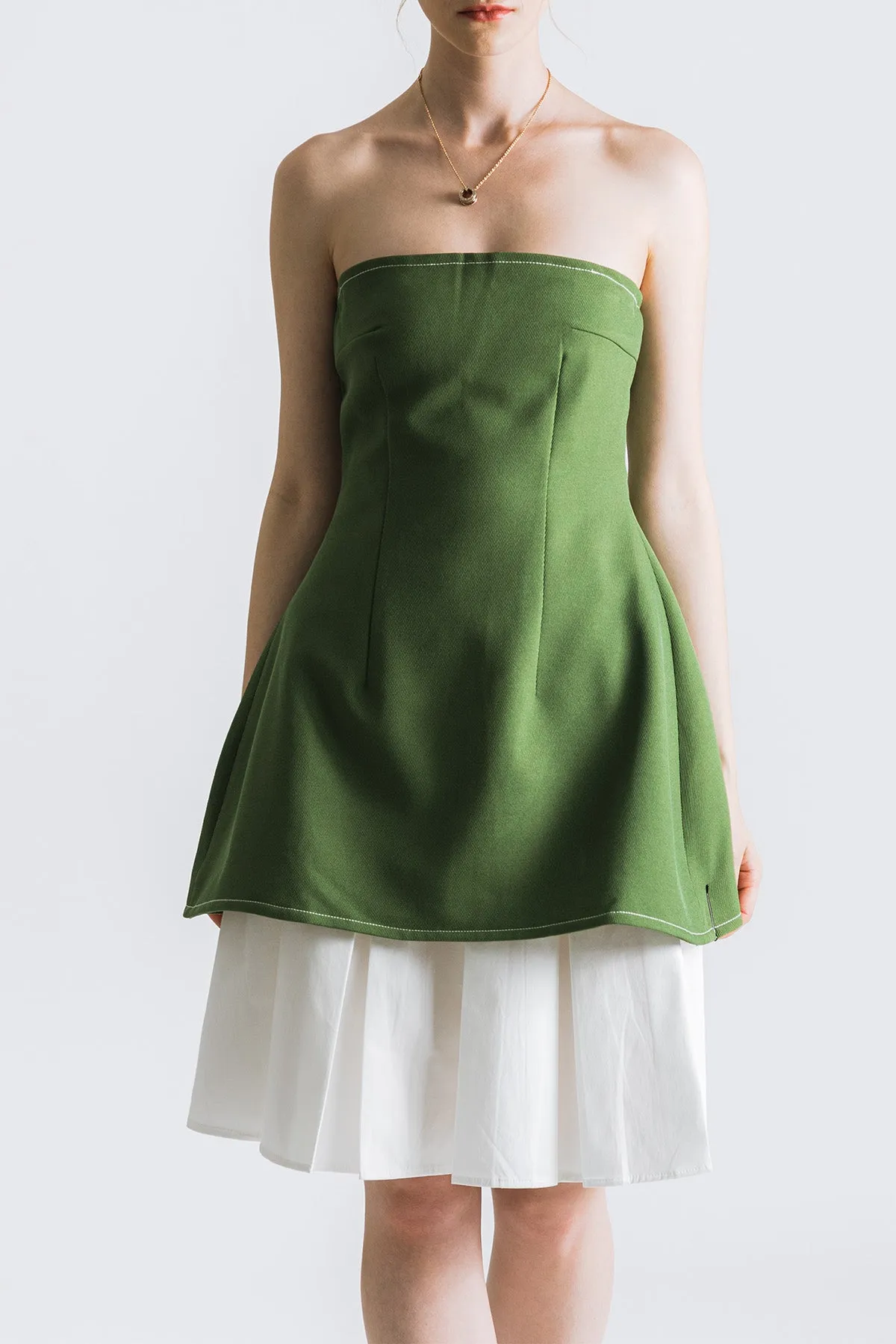 Reaffa Strapless Tube Short Dress
