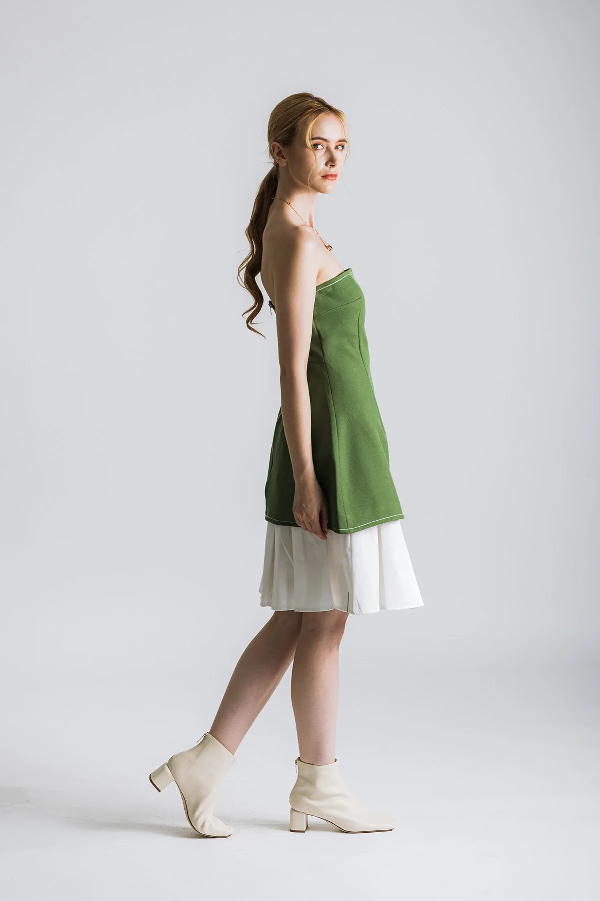 Reaffa Strapless Tube Short Dress