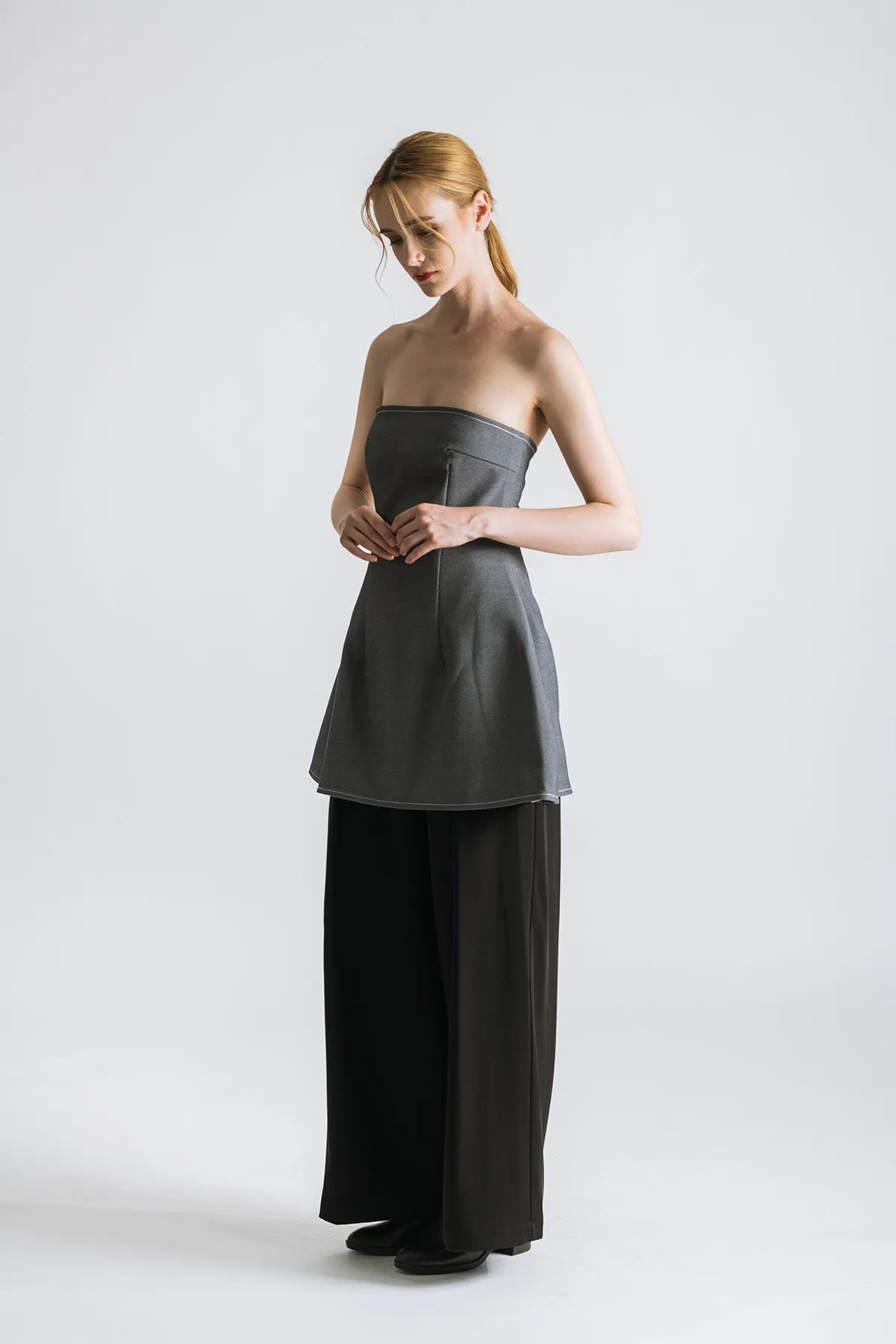 Reaffa Strapless Tube Short Dress