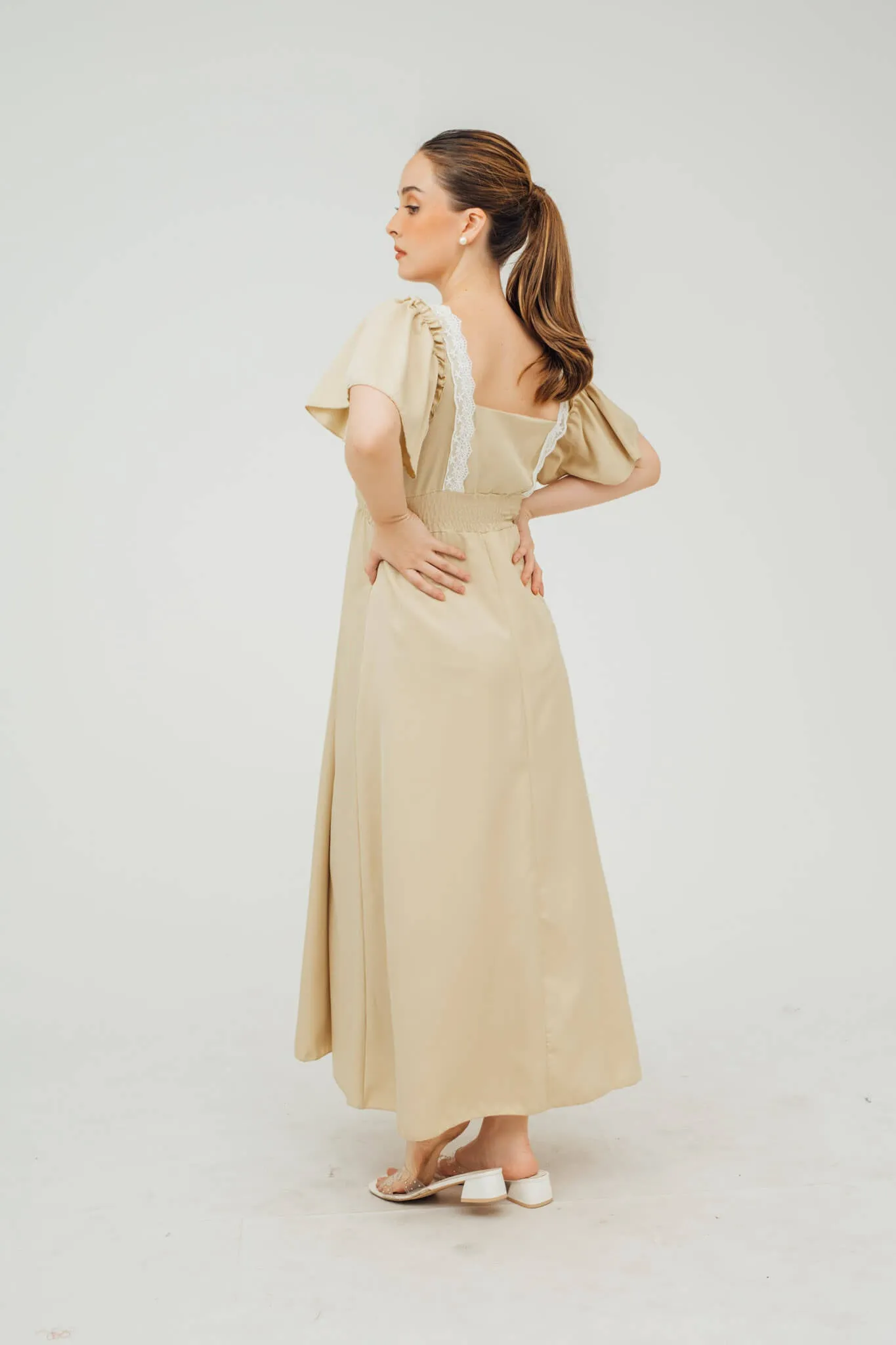 Renae Flutter Sleeve Boho Dress