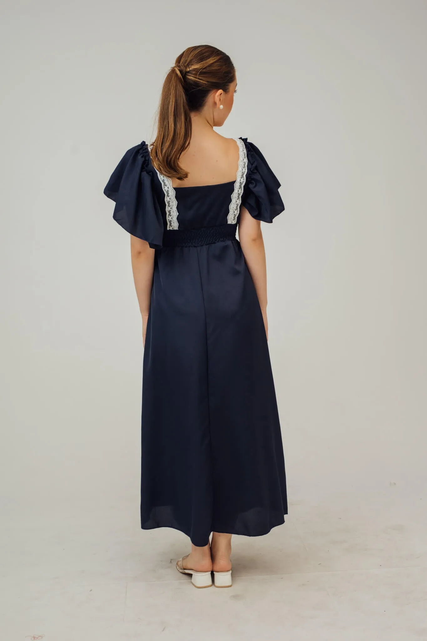Renae Flutter Sleeve Boho Dress
